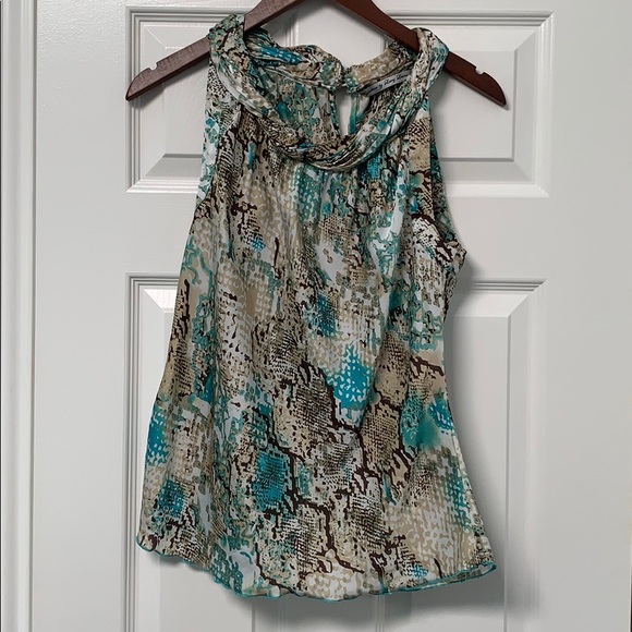 Multicolored twist neckline tank top - Picture 2 of 4